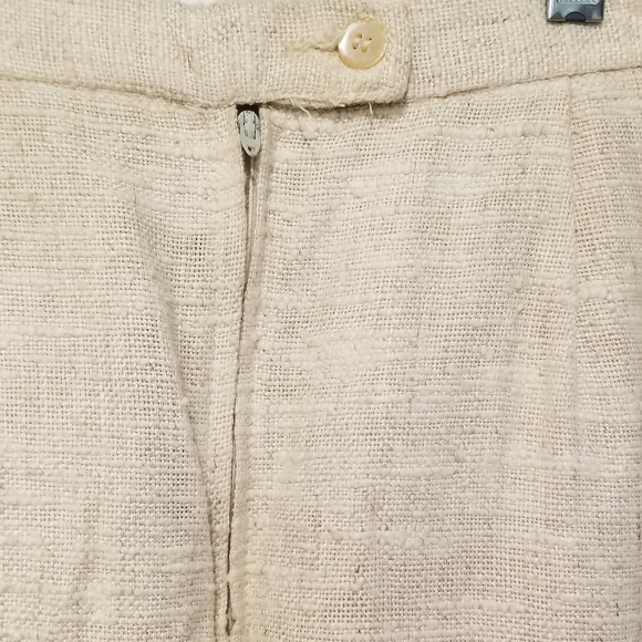 Vintage linen skirt in cream - Picture 5 of 6